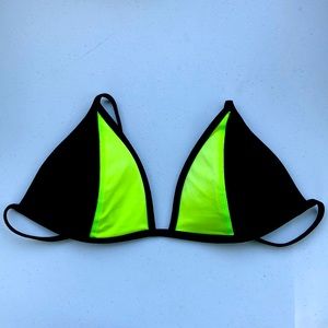 Black and neon swimming material